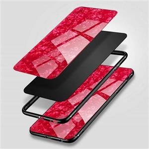 قاب شیشه ای طرح دار اپل Makavo Glass Marble Case iphone 8 