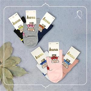 جوراب نیم‌ ساق زنانه کد ۱۵۵۰۵۹ -02 / جفتی 16500 تومان/ 6 جفت