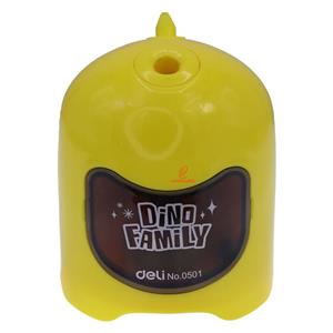 تراش رومیزی زرد طرح دایناسور دلی DELI
