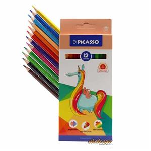 مداد رنگی 12 رنگ پیکاسو مدل تک شاخ