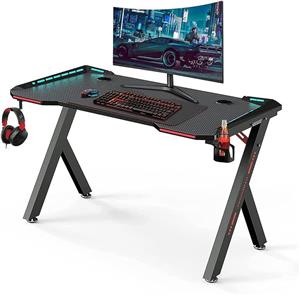 میز گیمینگ مدل Gaming Desk with LED RGB RC Light - ارسال ۱۰ الی ۱۵ روز کاری