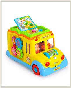 اتوبوس لگوی نشکن Huile  toys. مدل 796