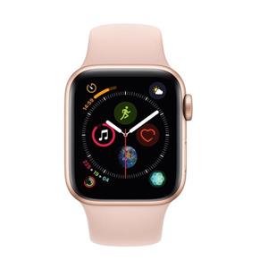 ساعت هوشمند اپل واچ سری 4 مدل 40 میلی متری با بند صورتی و بدنه آلومینیومی طلایی Apple Watch Series 4 40mm gold Aluminum with Case pink Sport Band