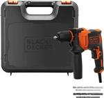 دریل چکشی تک دنده Black Decker 710W 47,600BPM Single Gear Hammer Drill with 4 Drill ارسال 10 الی 15 روز کاری