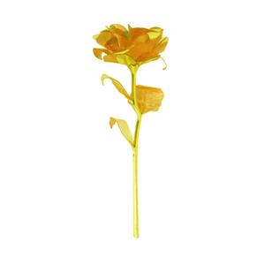 شاخه گل رز طلایی مدل Golden Rose 05 