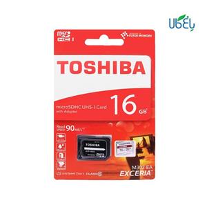 Toshiba کارت حافظه micro SD UHS class 10 توشیبا ظرفیت 16 گیگابایت سرعت 90 مگابایت 