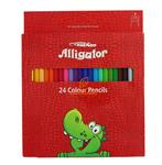 مداد رنگی 24 رنگ جعبه مقوایی الیگیتور ALLIGATOR