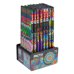 مداد مشکی 72 عددی بدنه طرحدار فکتیس FACTIS