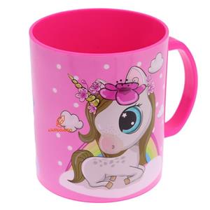 لیوان فانتزی دسته دار 8866 طرح دختر و یونی کورن لیدر LEADER