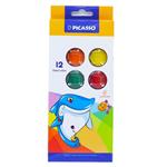 آبرنگ 12 رنگ طرح دلفین پیکاسو PICASSO