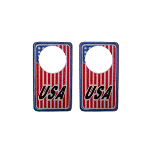 برچسب دور قفل کاغذی خودرو طرح آمریکا مجموعه دو عددی کد 29133: