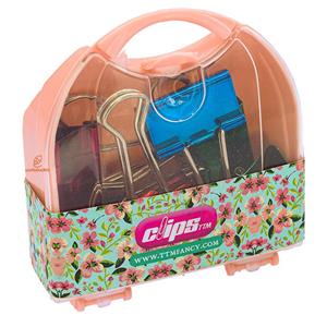 گیره (کلیپس) دوبل متالایز mm25 بسته 7 عددی