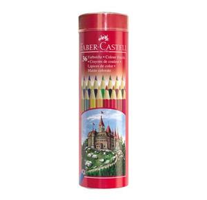 مداد رنگی 36 رنگ کلاسیک استوانه ای فابر کاستل FABERCASTELL