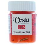 گواش نارنجی تیره (Vermilion Tint) کد 686 وستا VESTA