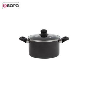 قابلمه زرساب با در شیشه‌ای مدل یاسمین SN-426 سایز 26 Zarsab Yasmin Pot With Glass Cap SN-426 Size 26