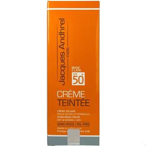 کرم ضد آفتاب پوست خشک و معمولی SPF 50 ژاک آندرل پاریس بژ روشن اورجینال