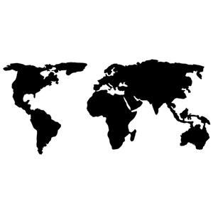 تابلو مینیمال رومادون طرح نقشه جهان کد 1426