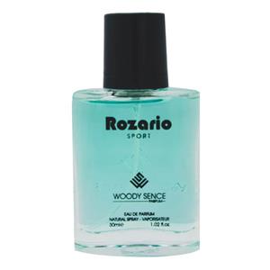 عطر جیبی مردانه وودی سنس مدل Rozario حجم 30 میلی لیتر