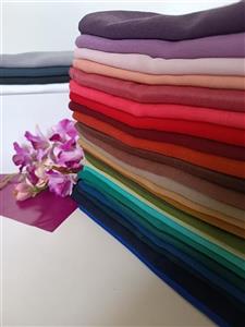 روسری نخی ساده دور دوخت قواره 110