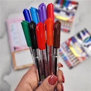 خودکار رنگی 9 رنگ نوک تیز کیفی درجه یک مارک سلنا ساخت شرکت خودکار کیان