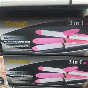 اتو مو  و حالت دهنده  مو 3کاره ی کیمی  مدل KM-1213