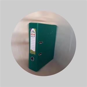 زونکن مدل A4 طرح کتان لبه فلزی تیگل دار (سبز تیره)