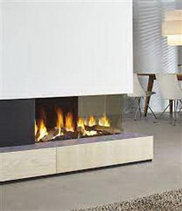 شومینه دو طرفه ال کد 218 گازی