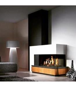 شومینه دو طرفه شکل ال مدل گازی کد 213