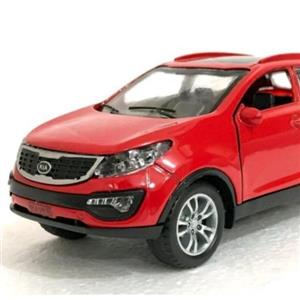 ماکت ماشین فلزی اسپورتیج موزیکال کیا قرمز مسی اسباب بازی