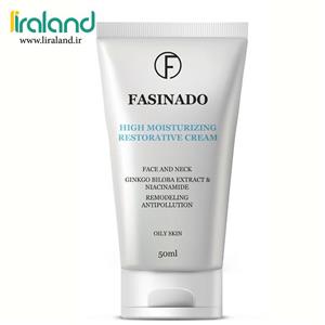کرم مرطوب کننده و بازسازی Fasinado مناسب پوست های چرب حجم 50ML