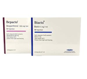 آمپول بیوتین و بپانتن اکتوورکو Biotine & Bepanthene