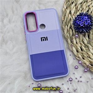 قاب گوشی Xiaomi Redmi Note 8 - Redmi Note 8 2021 شیائومی اورجینال طرح چرمی کلاسیک HARD متال کیس سه خط رنگی کد 910