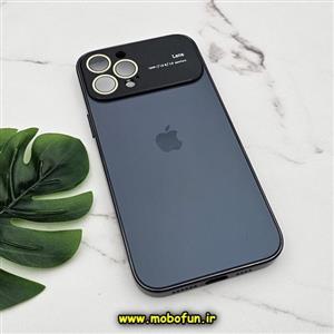 قاب گوشی iPhone 12 Pro Max آیفون مدل PVD اورجینال ضد خش پشت گلس شیشه ای Camera Lens محافظ لنز دار گرافیت مشکی کد 704