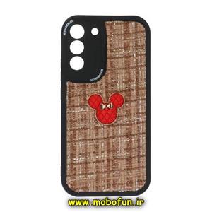 قاب گوشی Galaxy S23 Plus سامسونگ طرح ژله ای پارچه ای عروسکی مینی موس Minnie Mouse قهوه ای کد 5