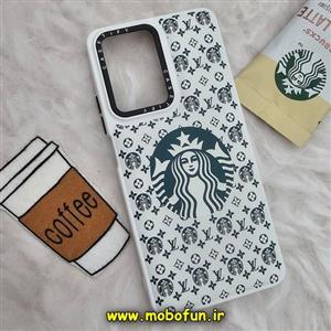 قاب گوشی Xiaomi Mi 11T - Mi 11T Pro شیائومی پافر بالشتی سیلیکونی طرح استارباکس STARBUCKS کد 625