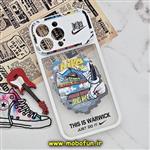 قاب گوشی iPhone 14 Pro Max آیفون فانتزی دو تکه اورجینال Unique Case طرح نایکی JUST DO IT محافظ لنز دار کد 237