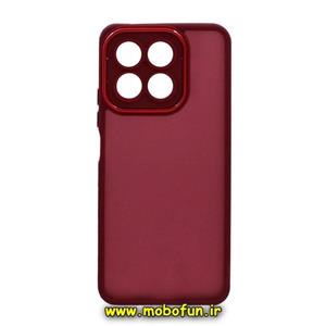 قاب گوشی Honor X8A آنر پشت مات متال کیس دور سیلیکونی محافظ لنزدار زرشکی کد 18