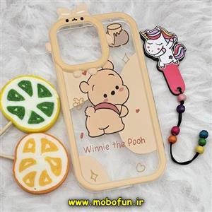 قاب گوشی iPhone 14 Pro Max آیفون شفاف فانتزی طرح پوه Pooh کد 232