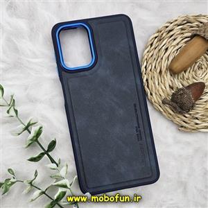 قاب گوشی Galaxy A12 - Galaxy M12 سامسونگ طرح چرمی کلاسیک HARD متال کیس نیلکین NILLKIN سرمه ای کد 1282