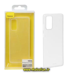 قاب گوشی Galaxy S20 سامسونگ طرح ژله ای ساده اورجینال سبک بیسوس Baseus مات WING بی رنگ کد 28