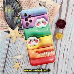قاب گوشی Galaxy A13 4G سامسونگ طرح چاپ سه بعدی 3D پافر کارتونی محافظ لنز دار کد 660