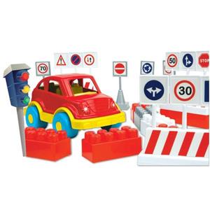 بازی آموزشی 40 تکه دولو  مدل ترافیک کد 5037 Dolu Traffic Set 40Pcs 5037 Educational Game