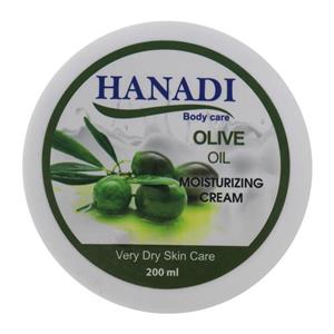 کرم مرطوب کننده هانادی مدل Olive Oil حجم 200 میلی لیتر 