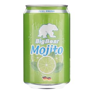 نوشابه گاز دار موهیتو بیگ بیر حجم 0.33 لیتر Big Bear Mojito Carbonated Drink 0.33Lit