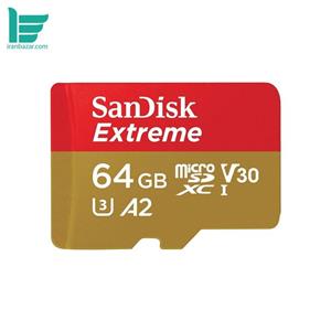 کارت حافظه سن دیسکExtreme A2 V30 سرعت 160 ظرفیت 64گیگابایت