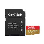 Sandisk Extreme V30 UHS-I U3 Class A2 100MBps 667X microSDXC With Adapter - 64GB