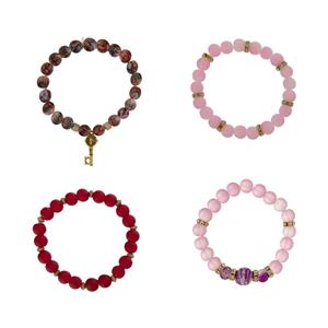 دستبند دخترانه مدل Girl 2018 مجموعه 4 عددی Girl 2018 Bracelet For Girls Pack Of 4