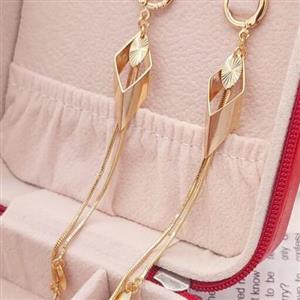 گوشواره رشته ای جدید ضدحساسیت مارک معتبر Ysx با آبکاری طلا