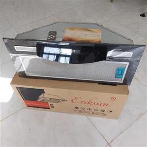 هود مخفی توکار سایز 70 اریکسان مدل لبخند شش کلید تاچ موتور فلزی تایمر دار ترمو گارد فیلتر سه لایه  کنترلی
