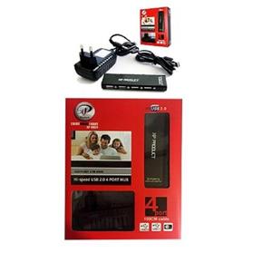 هاب چهار پورت آداپتوردار XP Product مدل XP-H824